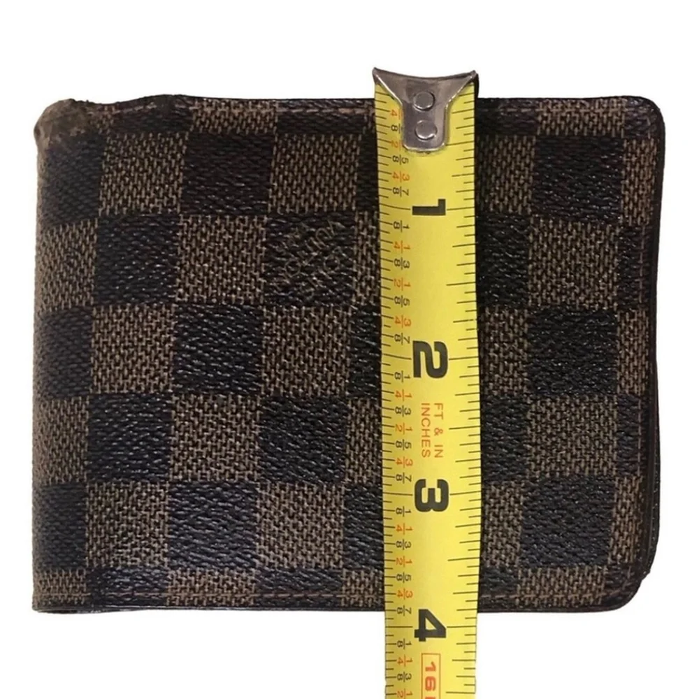LOUIS VUITTON Damier Ebene Portefeiulle Florin Bifold Wallet - Repaired